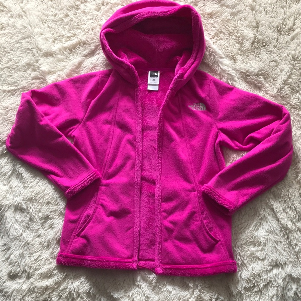 Fuchsia North Face Hooded Jacket